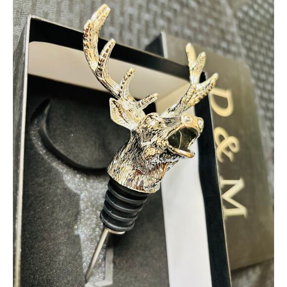 Aerator, Deer Stag Animal Wine Pourer - D&M - Picture 3 of 5